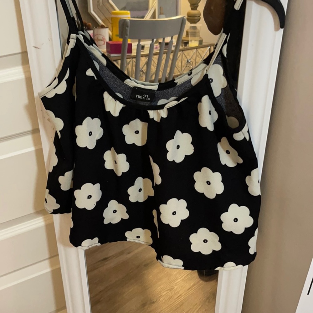 Floral print crop top
